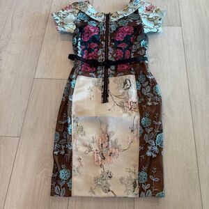 Byron Lars Beguile Brocade Sheath Dress Women's Size 6P